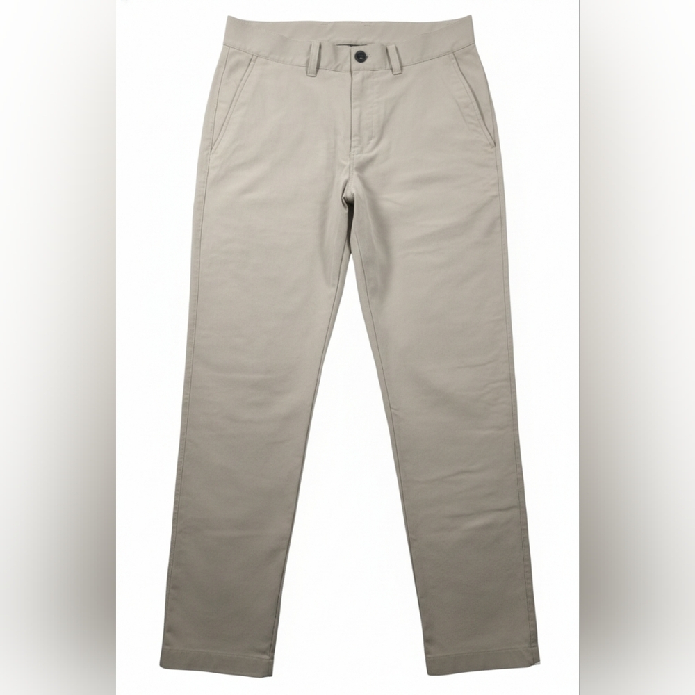 Lululemon Men’s ABC Slim Fit‎ 5 Pocket Pant 33 Raw Linen Beige Warpstreme Khaki